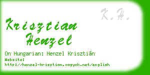 krisztian henzel business card