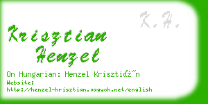 krisztian henzel business card